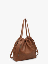 Finley Distressed Drawstring Tote Bag