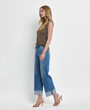 Julie High Rise Cuffed wide leg Jeans