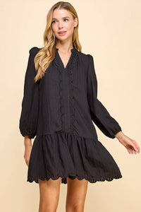 Susie Scalloped Detail Dress