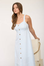 Neutral Notions Striped Midi Dress