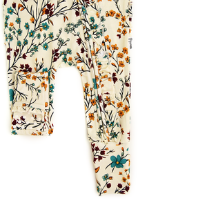 Maren Floral RUFFLE ZIP Bamboo Sleepies Little Baby Outfit