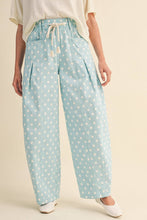 Luna Polka Dot Pleated Barrel Pants