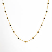 Petite Colored Clover Necklace
