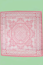PAISLEY PINK SILKY FEEL BANDANA SCARF