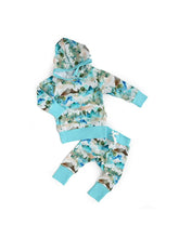 French Terry Bamboo Two Piece Hoodie Set Everest Mountain