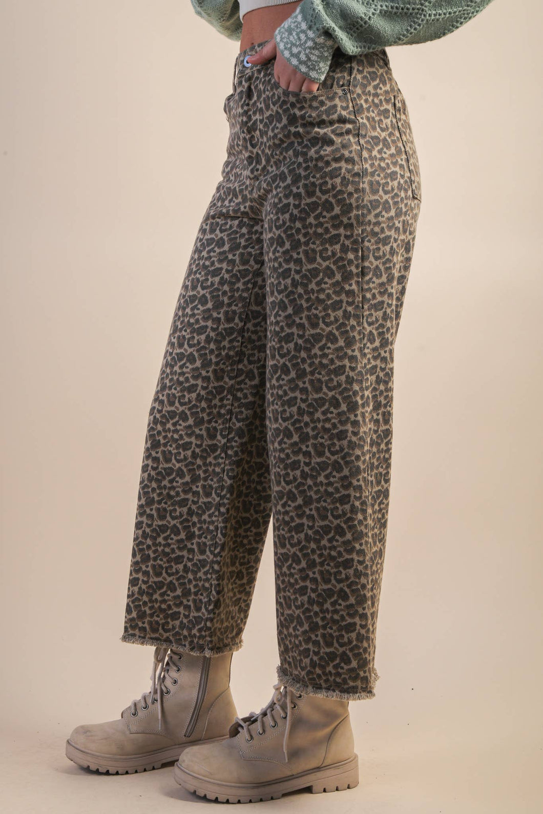 Lovely Leopard Straight Pants