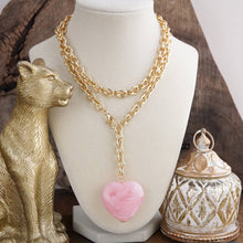 Sugarheart Shine – Puffy Acrylic Heart Chain Necklace