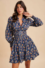 Maggie Zippered Floral Mini Dress