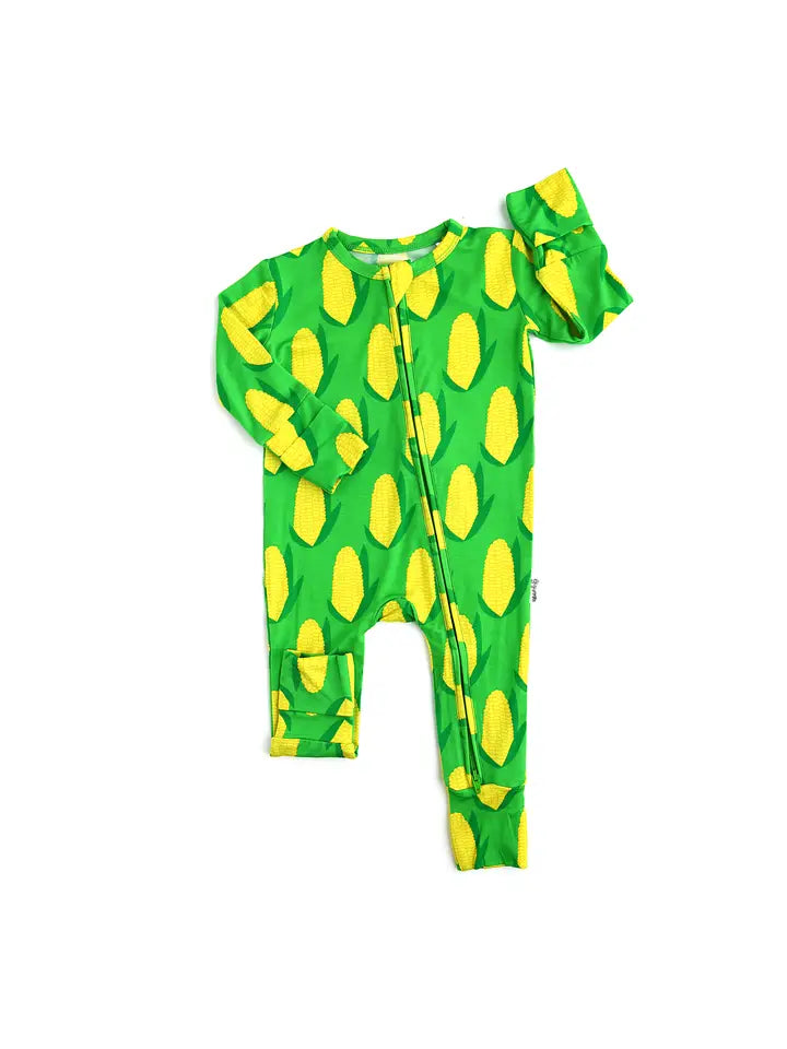 Corn on the Cob Bamboo Baby Pajama