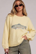 Fish Intarsia Cozy Sweater