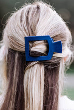 Square Flat Hair Clip | Med. | Midnight Rain