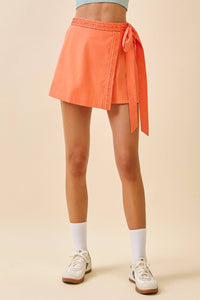 Tiger Wrap Front Braid Skort