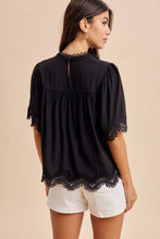 Delicate Details Lace Trim Top