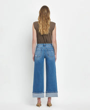 Julie High Rise Cuffed wide leg Jeans