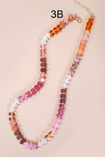 NATURAL AGATE GLASS SEMI PRECIOUS BEAD NECKLACE