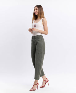 Olive Barrel Jeans