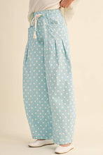 Luna Polka Dot Pleated Barrel Pants