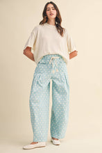 Luna Polka Dot Pleated Barrel Pants