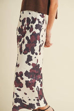 Casi Cow Print Waistband Skirt