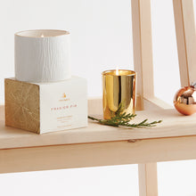 Frasier Fir Gilded Votive Candle Gold