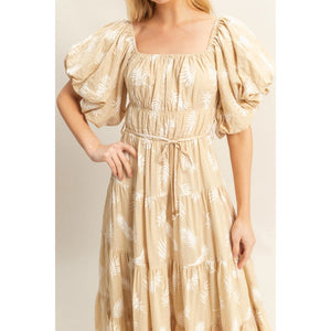 Frond and Found Midi Dress
