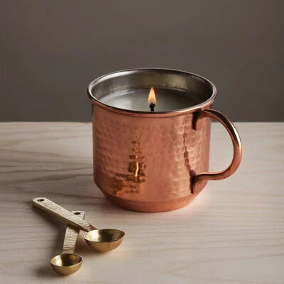 Simmered Cider Poured Candle, Copper Mug