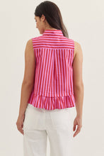 Candy Stripe Peplum Top