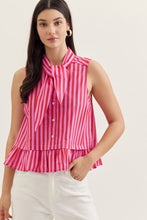 Candy Stripe Peplum Top