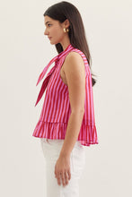 Candy Stripe Peplum Top