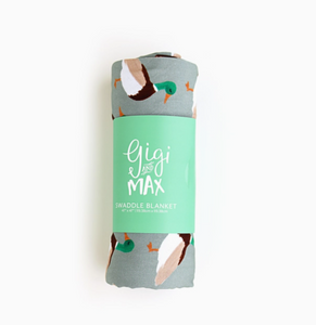Wilder Duck Swaddle Bamboo Baby Blanket
