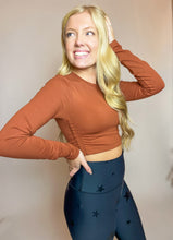 Edgar Side Cinch Cropped Long Sleeve Top