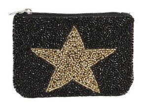 One Star Beaded Coin Pouch
