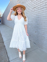 Cassia Lace Detail Midi Dress