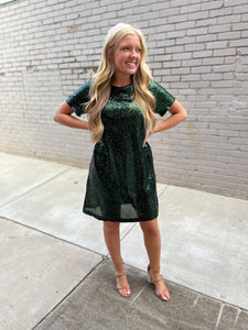 Bettie Keyhole Back Sequin Dress