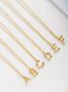 What's Your Name Bamboo Letter Necklace