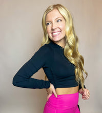 Edgar Side Cinch Cropped Long Sleeve Top