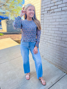 Sybil Chiffon Smock Top