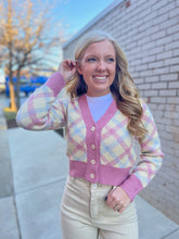Spring is Coming Plaid Button Cardigan