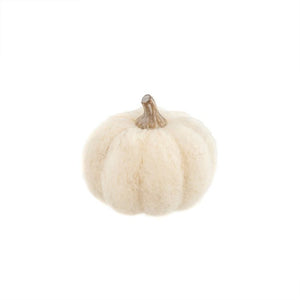 Indaba Felt Pumpkin White S Home Decor