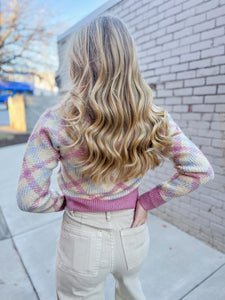 Spring is Coming Plaid Button Cardigan