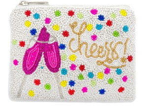 Cheers Beaded Coin Pouch