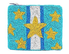 Multi Star Beaded Pouch