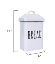 Enamel Bread Box with Lid